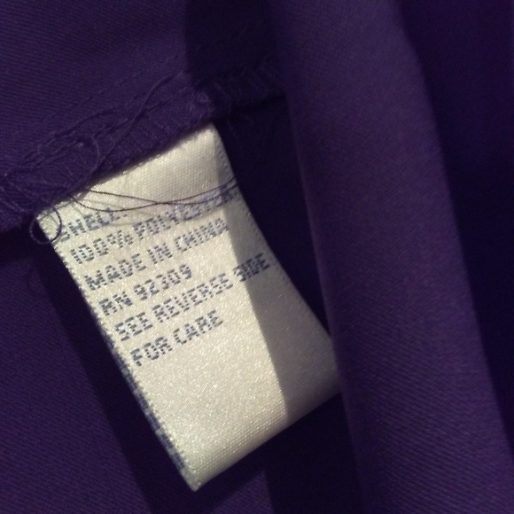 Diane Gilman Tunic Style Dress Purple Size M NWT - Picture 8 of 8